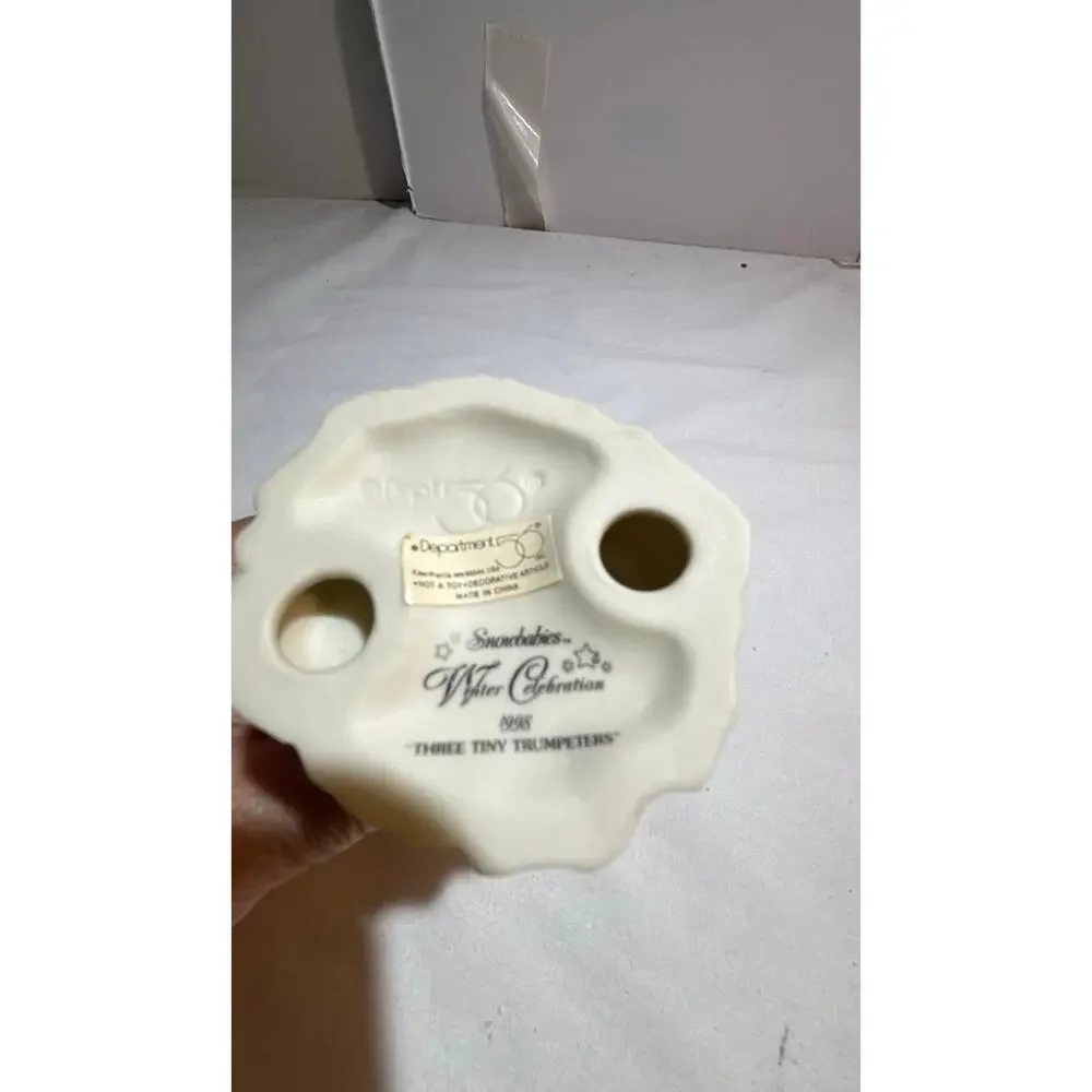 Department 56 Snowbabies 'Three Tiny Trumpeters' Figurine
